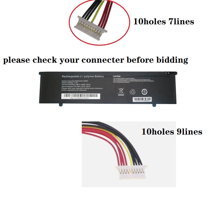Imágenes Adicionales Modales para Bater&iacute;a para 6970290P Microtech CoreBook R5 CB15SH3A 5000mAh 10PIN 7lines