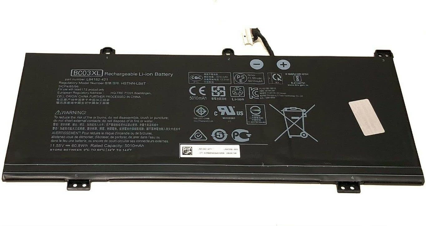 (imagen para) Bater&iacute;a para BC03XL HP Pro C640 Chromebook x360 14C-CA0053DX 14C-CAO000 14C-CAO0OOND HSTNN-IB9 L84182-421 L84398-005 L84182-1C1