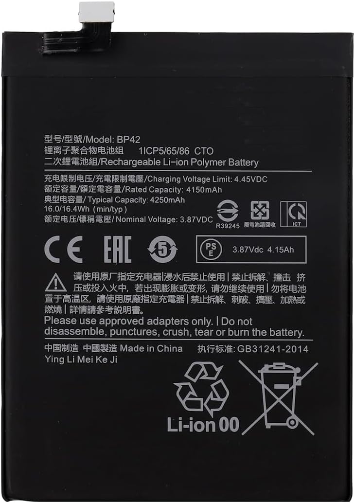 (imagen para) Bater&iacute;a para BP42 Xiaomi Mi 11 Lite Mi 11 Lite 5G Mi 11 Youth 5G M2101K9G M2101K9C 