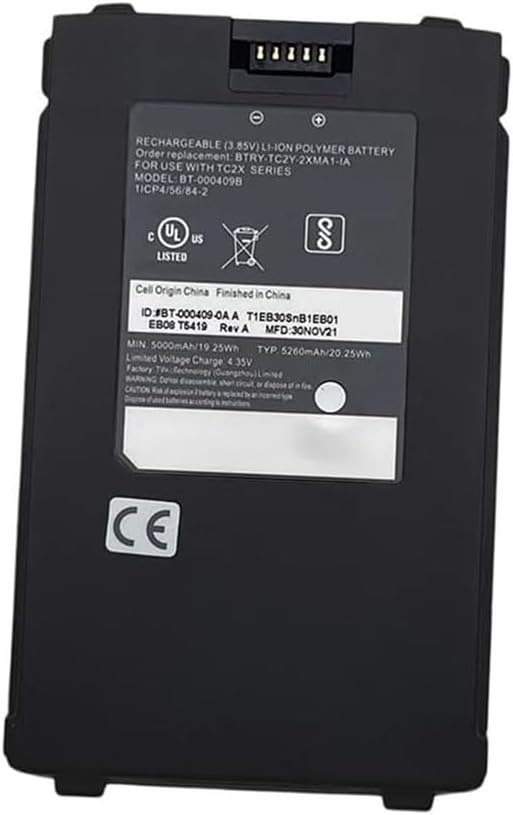 (imagen para) Bater&iacute;a para BT-000409A BTRY-TC2Y-1XMA1-01 Zebra TC21 TC26 