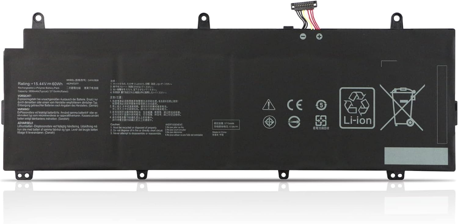 (imagen para) Bater&iacute;a para C41N1828 ASUS ROG Zephyrus S GX531GV-ES007T GX531GV-I7614T GX531GW-ES008T GX531GWR-AZ00 444T T GX531GX-XS74 GX531GX-XB77