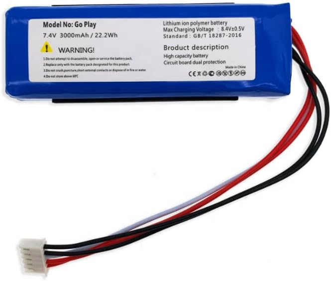 (imagen para) Bater&iacute;a para 7.4V 3000mAh CP-HK06 GSP1029102 01 Harman/Kardon Go Play, Go Play Mini, GO+ Play 