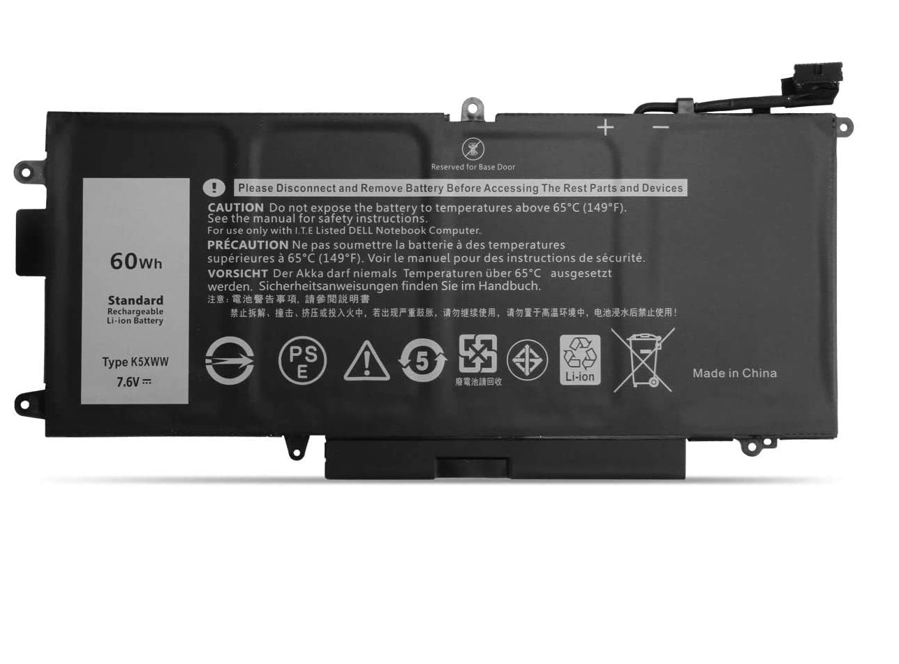 Batería para 7.6V 60Wh K5XWW Dell Latitude 5289 7389 7390 E5289 P29S001 P29S002 2-in-1 (compatible)