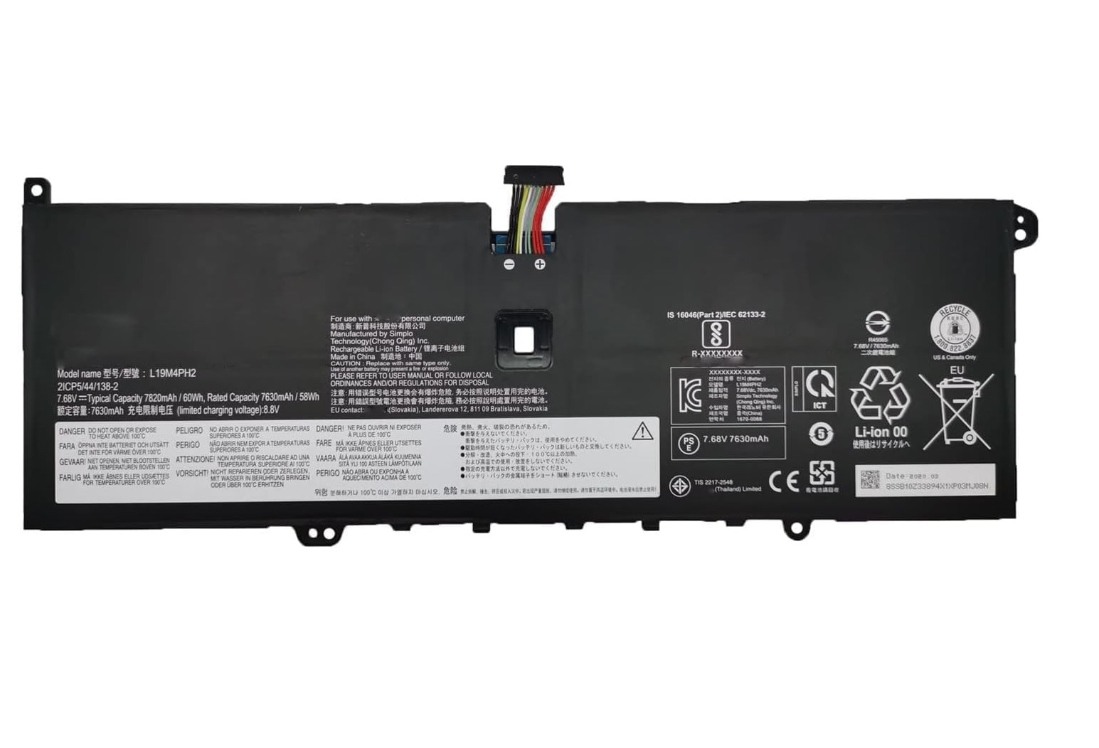 (imagen para) Bater&iacute;a para L19M4PH2 L19C4PH2 Lenovo Ideapad Yoga 9-14ITL5 82BG
