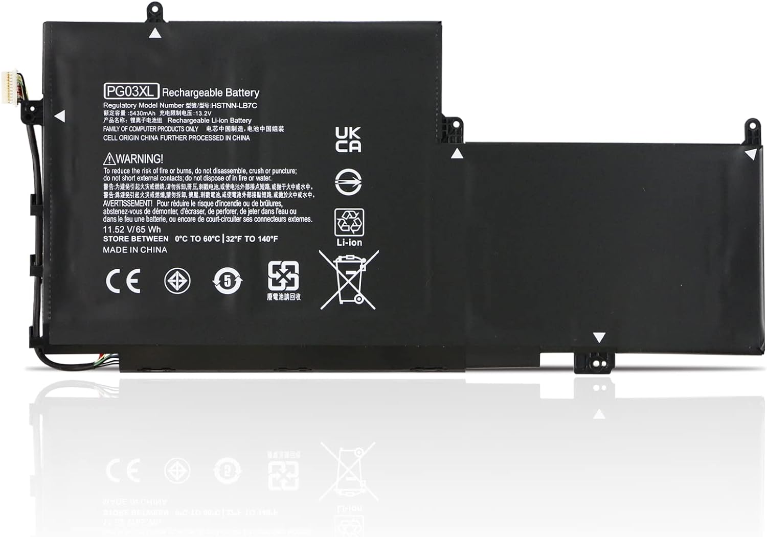 (imagen para) Bater&iacute;a para HP Spectre X360 15 AP011DX 15-AP000 AP000NA AP000NF AP000NX PGO3XL 831532-421,422 831758-005 HSTNN-LB7C