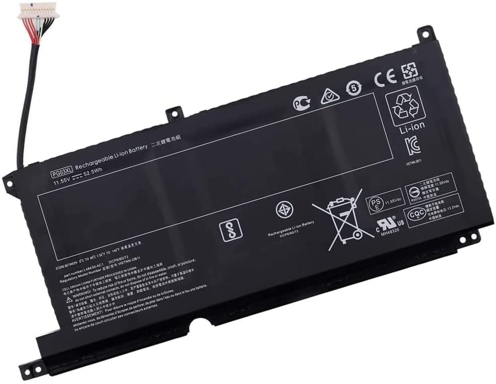 Batería para PG03XL HP Pavilion Gaming 15-dk0 0000 15-dk1000 15-dk2000 15-DK0125TX Omen 5X FPC52(compatible)