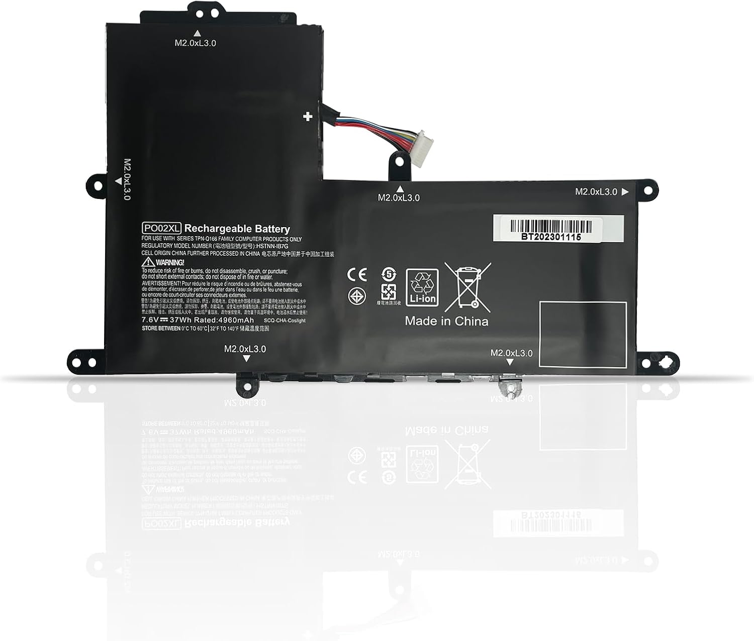 (imagen para) Bater&iacute;a para HP PO02XL HSTNN-DB7G 823908-1C1 823908-2C1 824560-005 HSTNN-IB7G