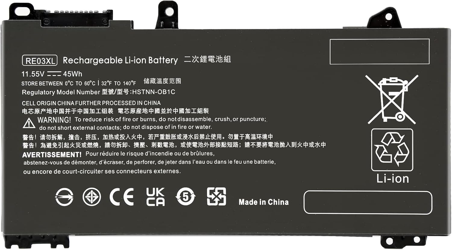 (imagen para) Bater&iacute;a para HP Envy X360 Convertible 17M-AE0XX 17T-AE 17-BW 17-CE 17M-CE17-CE 0133DX 17T-CE 17T-BW Pavilion X360