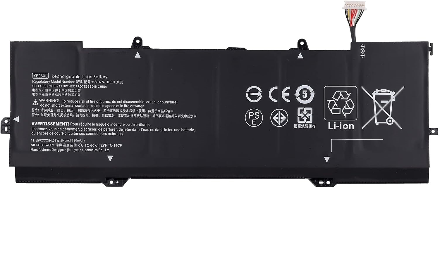 (imagen para) Bater&iacute;a para YB06XL HSTNN-DB8H HP Spectre X360 15-CH 15-ch005ng 15-ch011dx ch004na ch009ng ch006ng HSTNN-DB8H